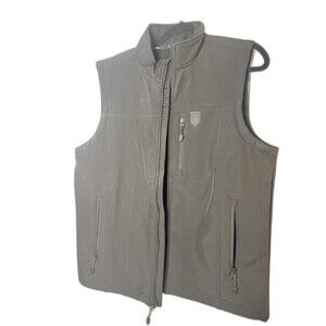 Rank 45 Men's Black Full Zip Vest M Stand Up Collar Zipped Pockets